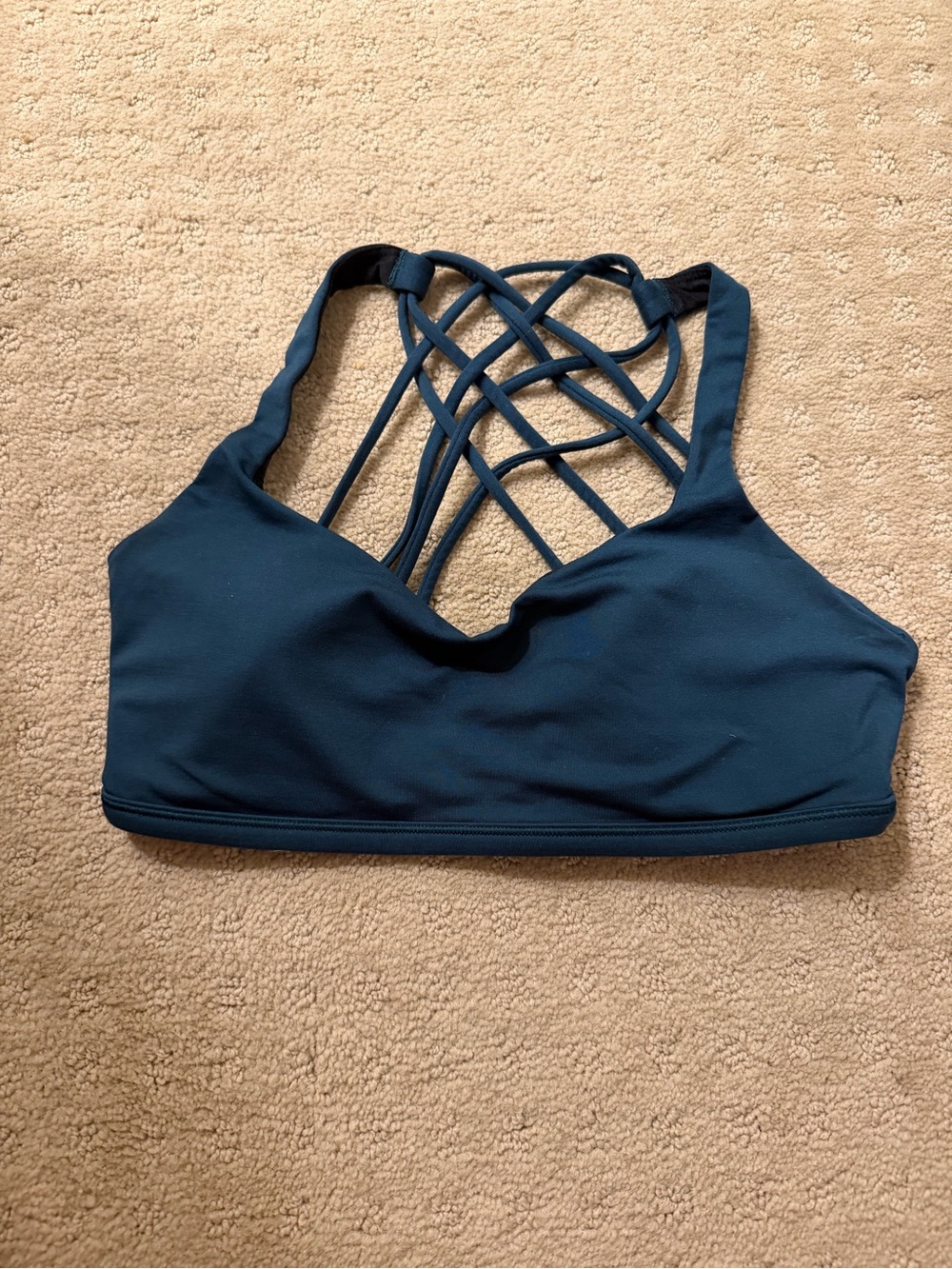 lululemon athletica Strappy Back Sports Bra - Teal